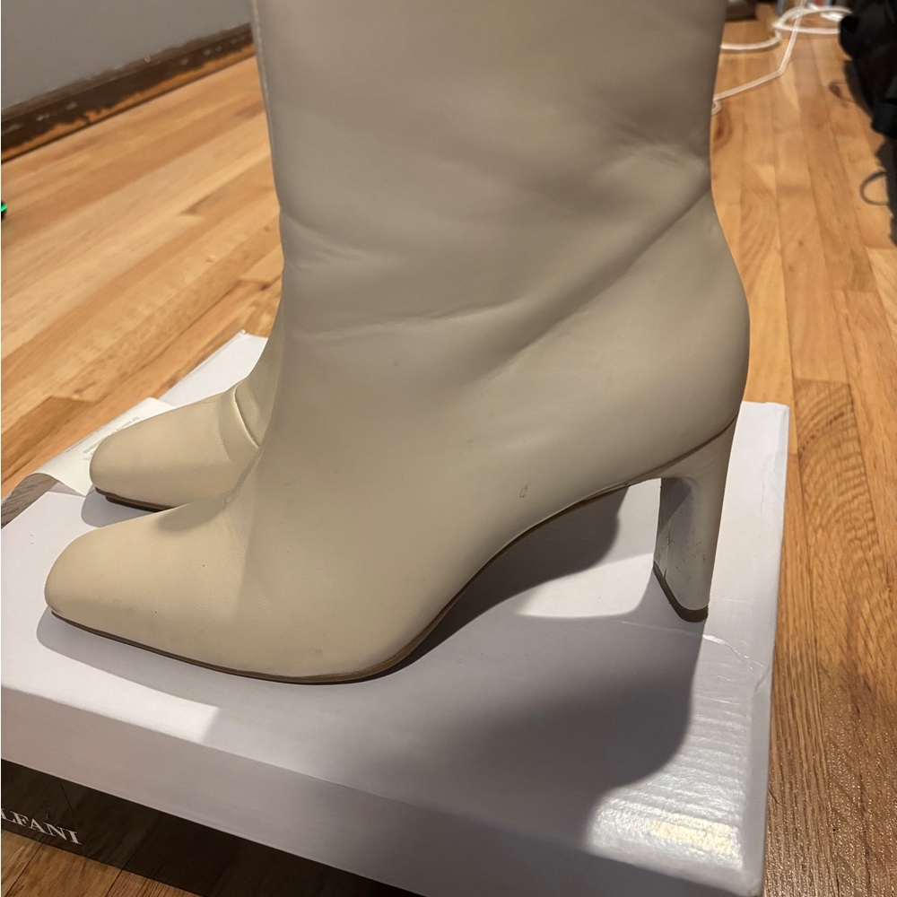 Alfani Cream Heeled Boots for Women